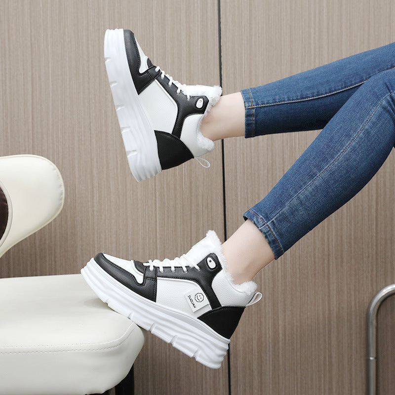 Damen High-Top Sneakers mit kuscheligem Innenfutter und dämpfender Sohle R&B