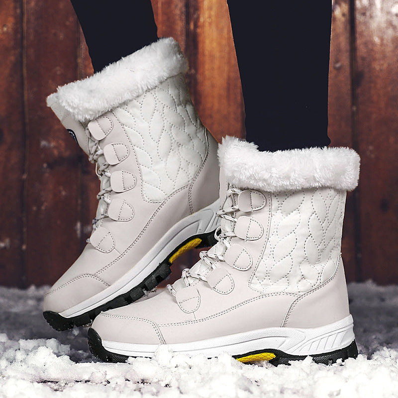 Damen Winterstiefel mit isolierter Fütterung und rutschfester Sohle R&B