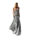 Damen Elegantes Maxikleid mit schmalem Oberteil R&B