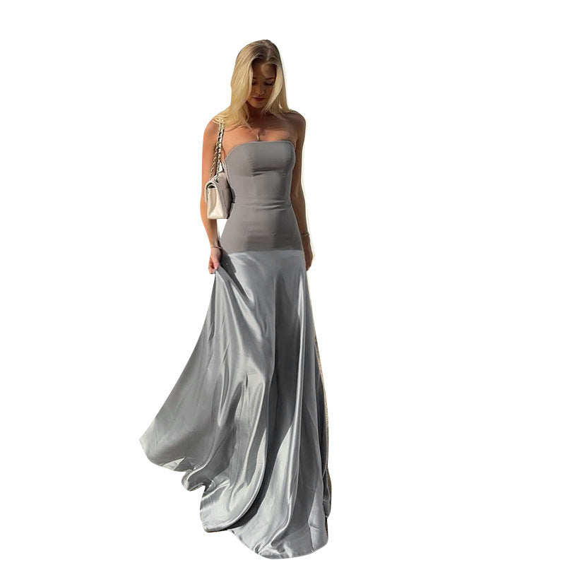 Damen Elegantes Maxikleid mit schmalem Oberteil R&B