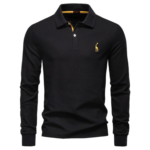 Herren Poloshirt mit klassischer Passform und kontrastierendem Kragen R&B