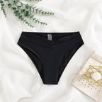 Damen Hoch taillierter Bikini-Slip mit modischem Wickelschnitt R&B