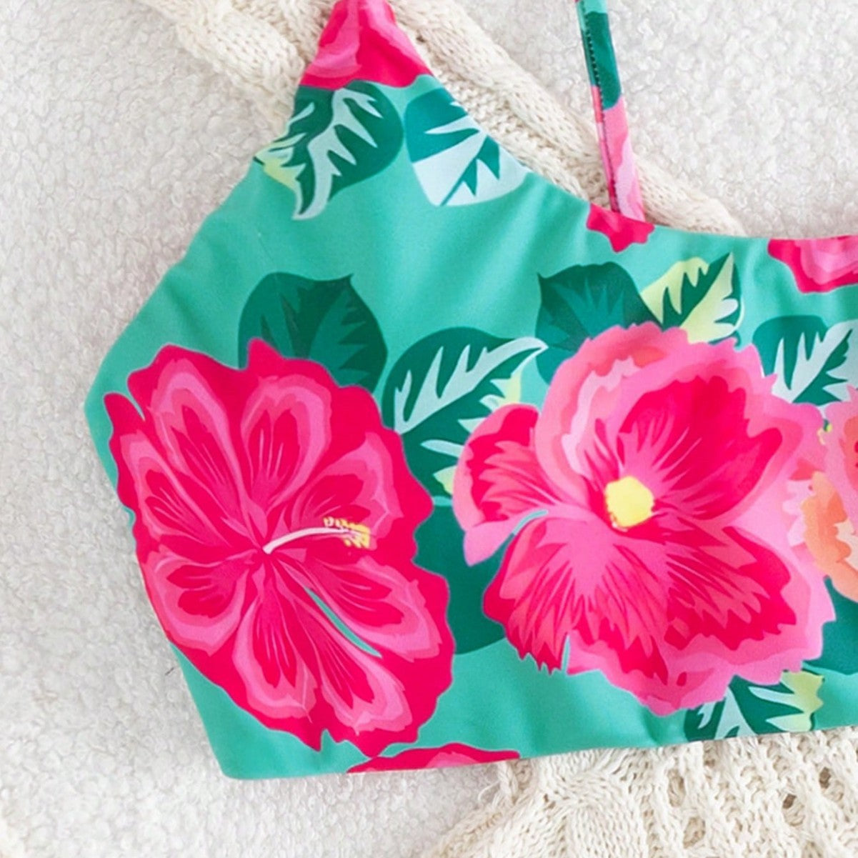 Damen Bikini-Set mit floralem Design und hochwertigem Stoff R&B