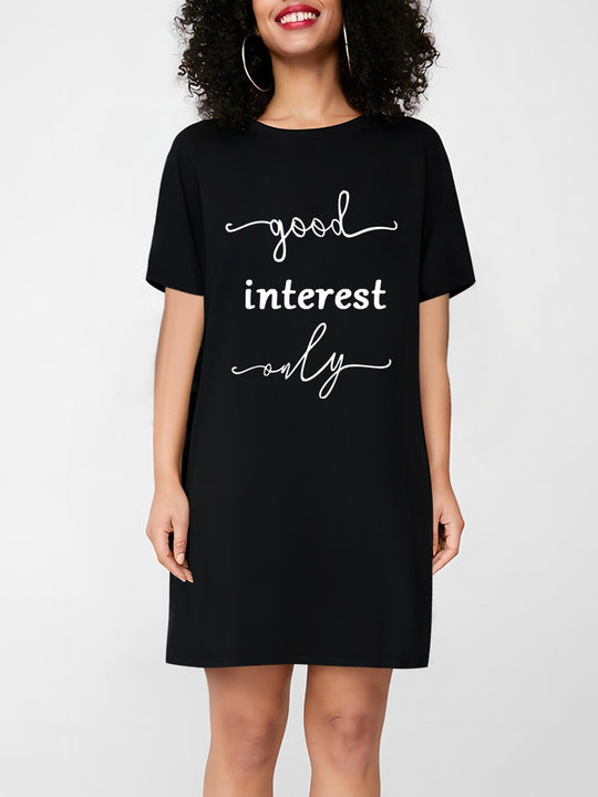 Damen Oversized T-Shirt mit inspirierendem Schriftzug und auffälligem Grafikdesign R&B