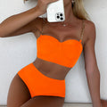 Damen Bikini-Set mit modischen Ketten-Trägern R&B