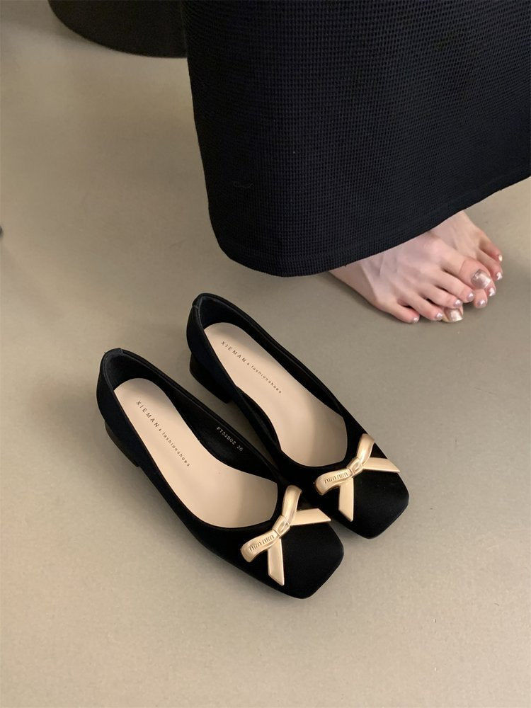 Damen Ballerinas mit dekorativem Schleifenakzent und bequemer Innensohle R&B
