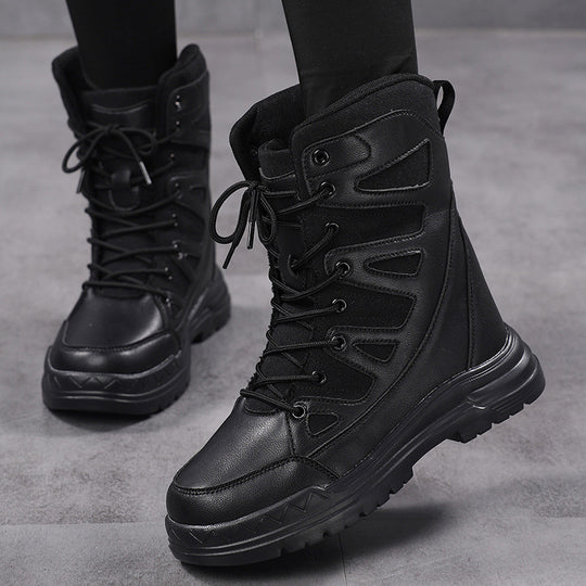 Damen Sportliche Winterstiefel mit hohem Schaft und rutschfester Sohle R&B