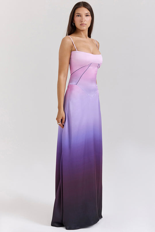 Damen Elegantes Abendkleid mit tailliertem Schnitt und schwingendem Rock R&B