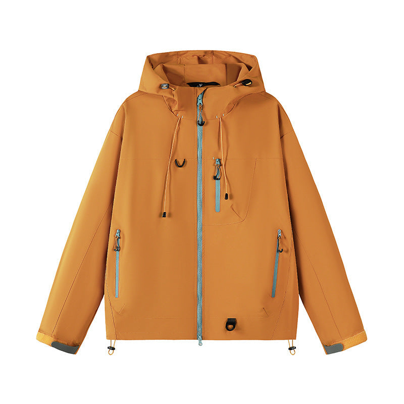 Damen funktionale Wetterjacke mit verstellbarem Kapuzensystem und atmungsaktiven Eigenschaften