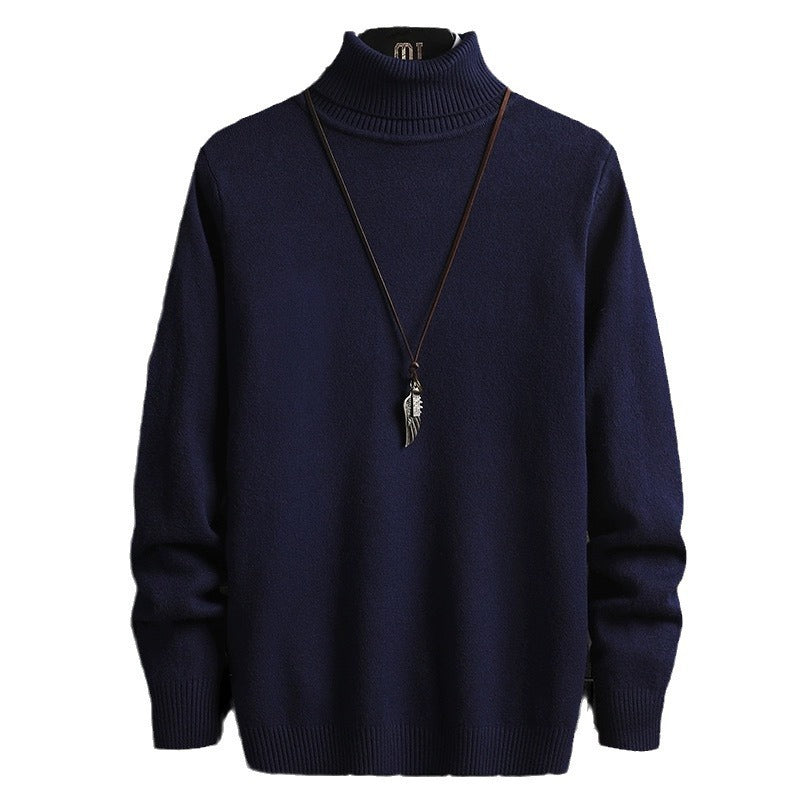 Herren bequemer Rollkragenpullover R&B