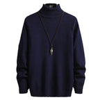 Herren bequemer Rollkragenpullover R&B