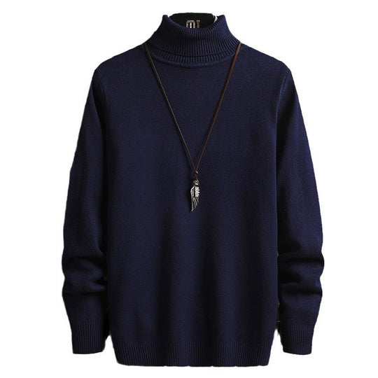 Herren bequemer Rollkragenpullover R&B