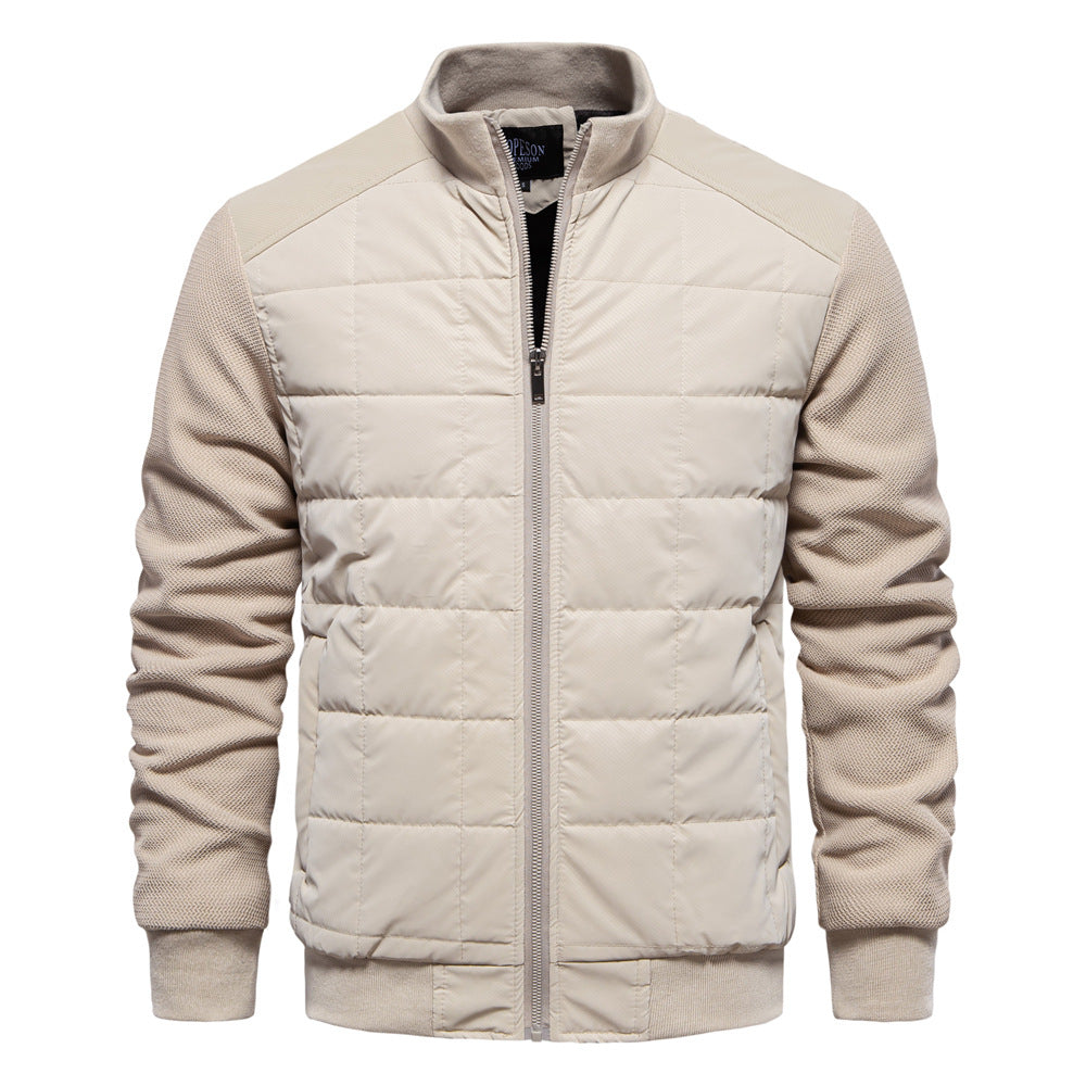 Herren Steppjacke mit sportlichen Details und praktischem Reißverschluss R&B