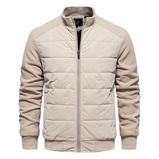 Herren Steppjacke mit sportlichen Details und praktischem Reißverschluss R&B