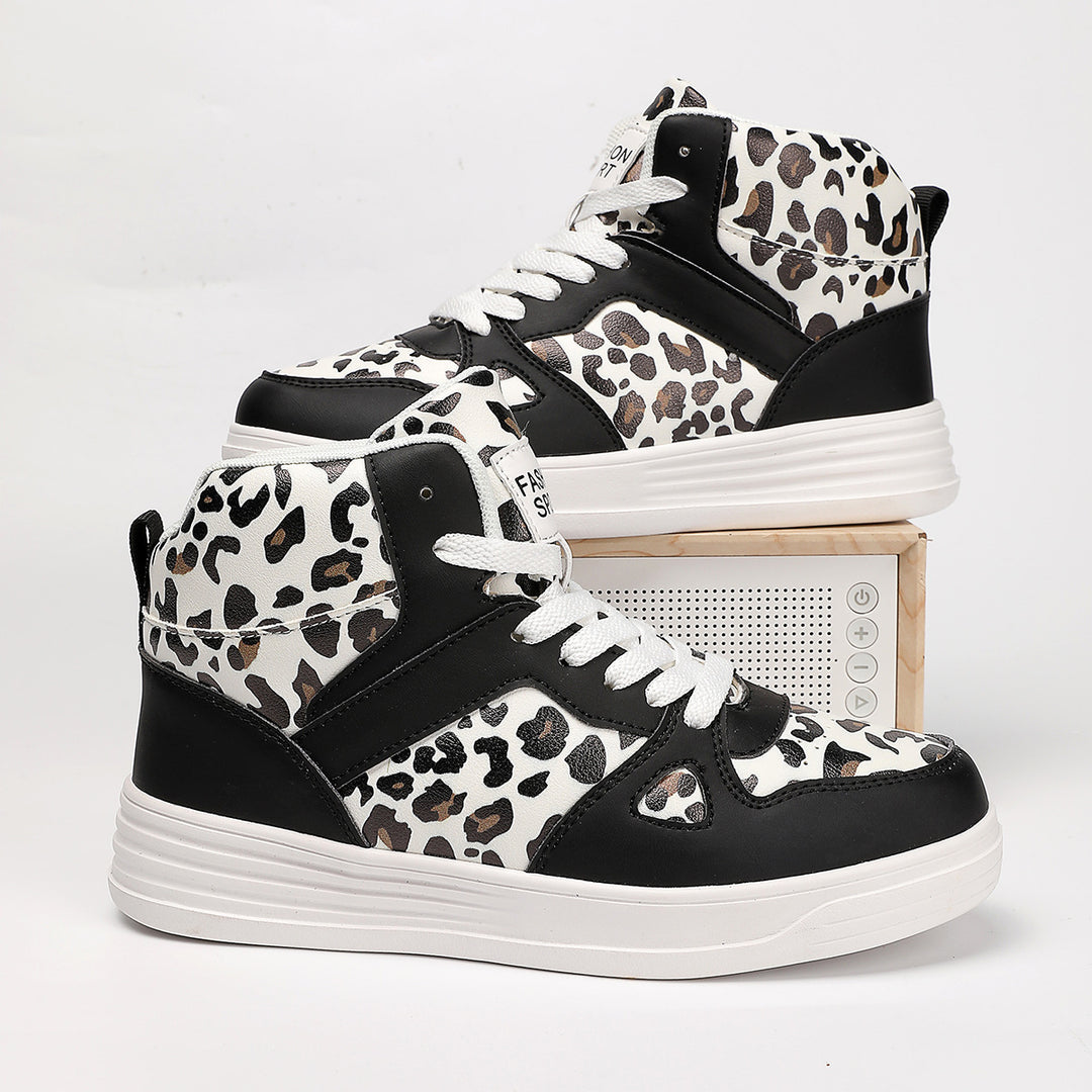 Damen Hochmodische Sneaker im Leoparden-Design R&B