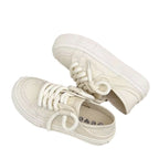 Damen Komfortable Sneakers aus robustem Canvas mit dickem Sohlenprofil R&B