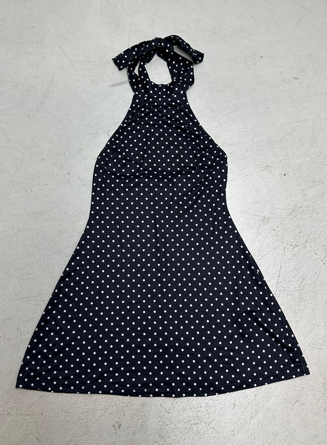 Damen Sommerliches Halterneck-Kleid mit verspieltem Polka-Dot-Muster R&B