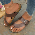 Damen Komfortable Zehentrenner-Sandalen mit verstellbarem Riemen R&B