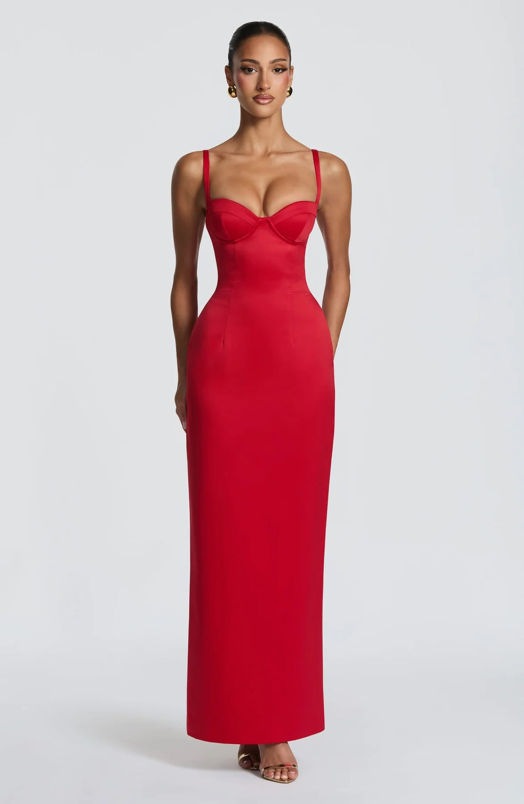 Damen Elegantes Ballkleid mit figurformendem Design R&B