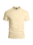 Herren nan eng anliegendes Rundhals-Basicshirt aus Singlejersey mit verstärktem Nackenband R&B
