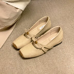Damen elegante Ballerinas mit dekorativem Riemchen und modischem Schmuckdetail R&B