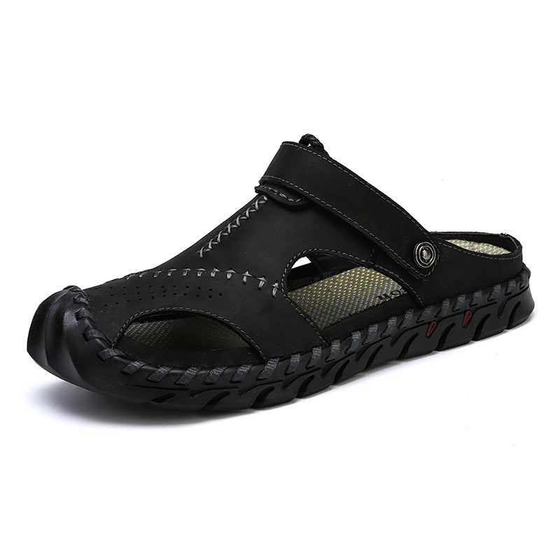 Herren Atmungsaktive Sandalen mit verstellbarem Riemen und rutschfester Sohle R&B