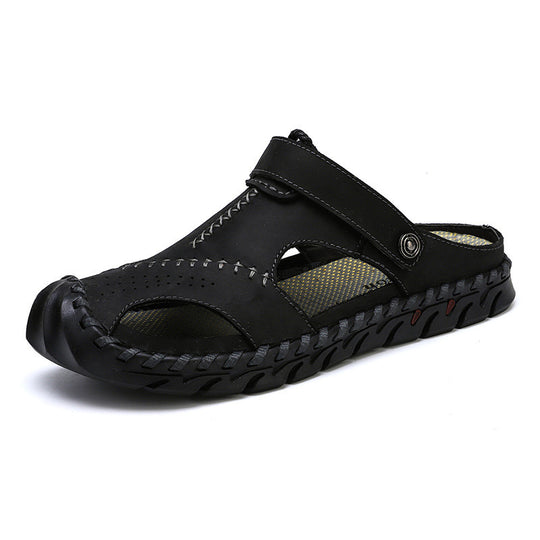Herren Atmungsaktive Sandalen mit verstellbarem Riemen und rutschfester Sohle R&B
