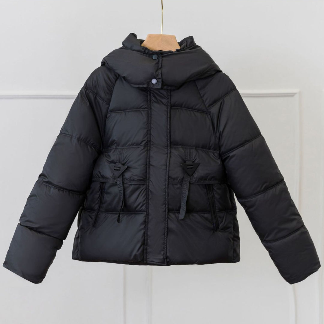 Damen Ultraleichte Pufferjacke mit verstellbarem Kapuzenkragen und praktischen Reißverschlusstaschen R&B