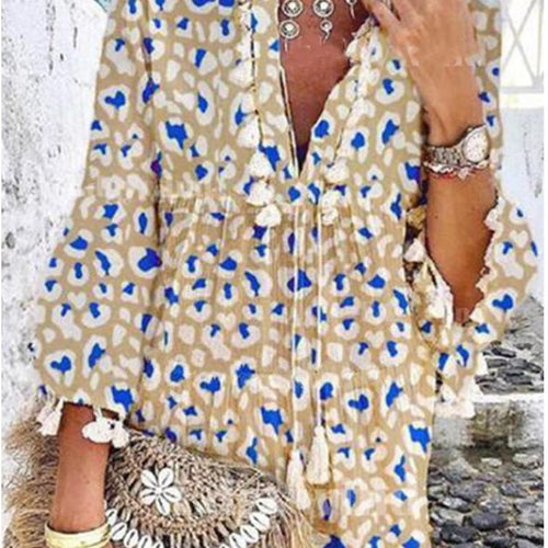 Damen Kaftan mit fröhlichem Muster R&B
