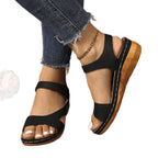 Damen Komfortable Zehentrenner-Sandalen mit ergonomischem Fußbett und modischem Riemendesign R&B