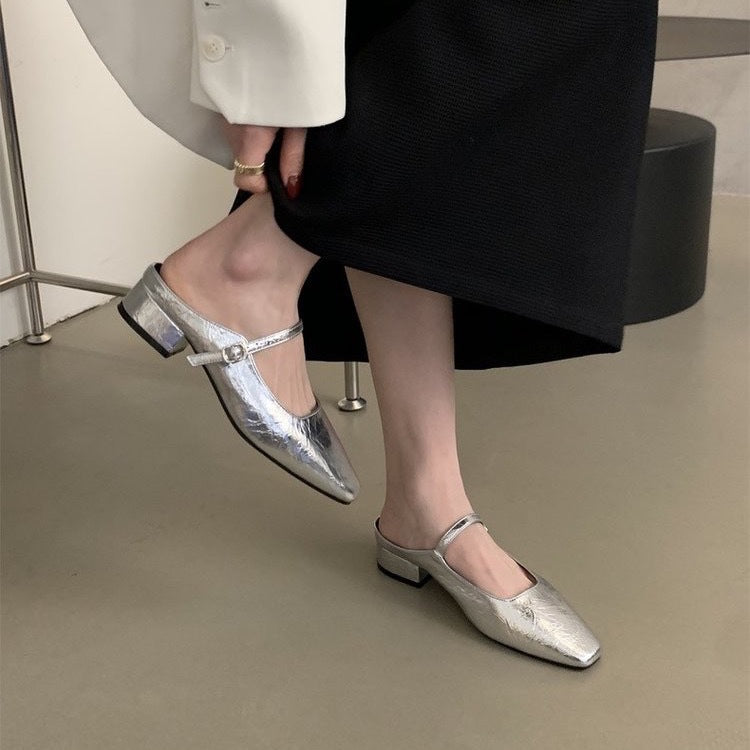 Damen Slingback-Pumps mit elegantem Riemchen und schickem Blockabsatz EB