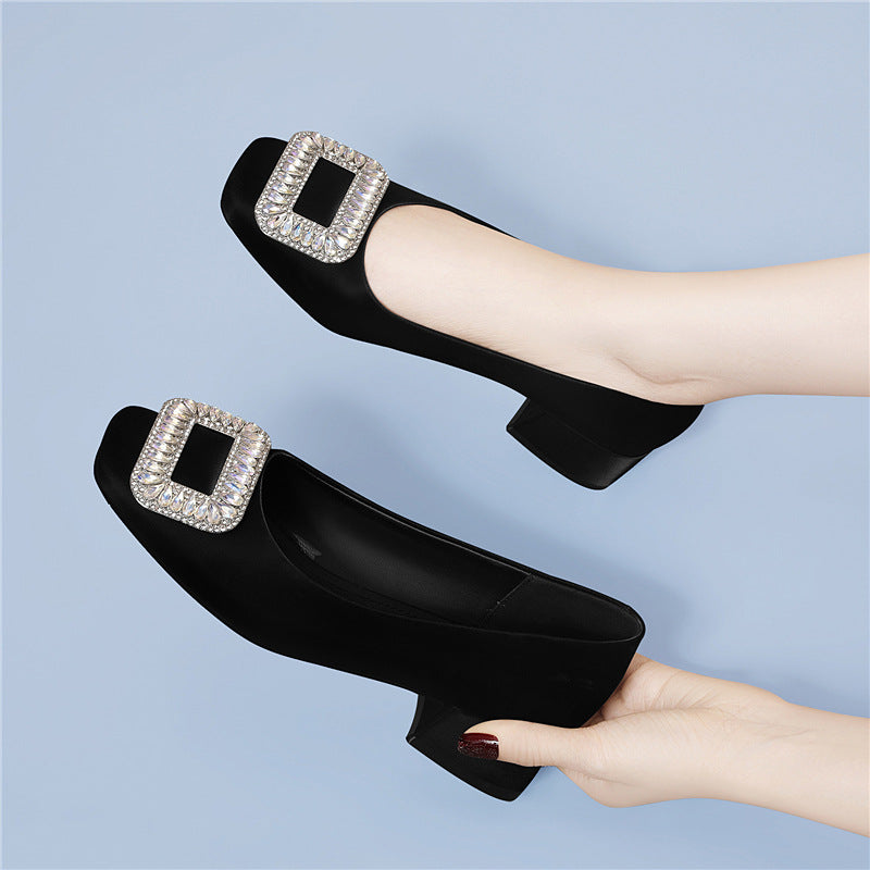 Damen Elegante Slingback Heels mit funkelndem Schmuckdetail R&B
