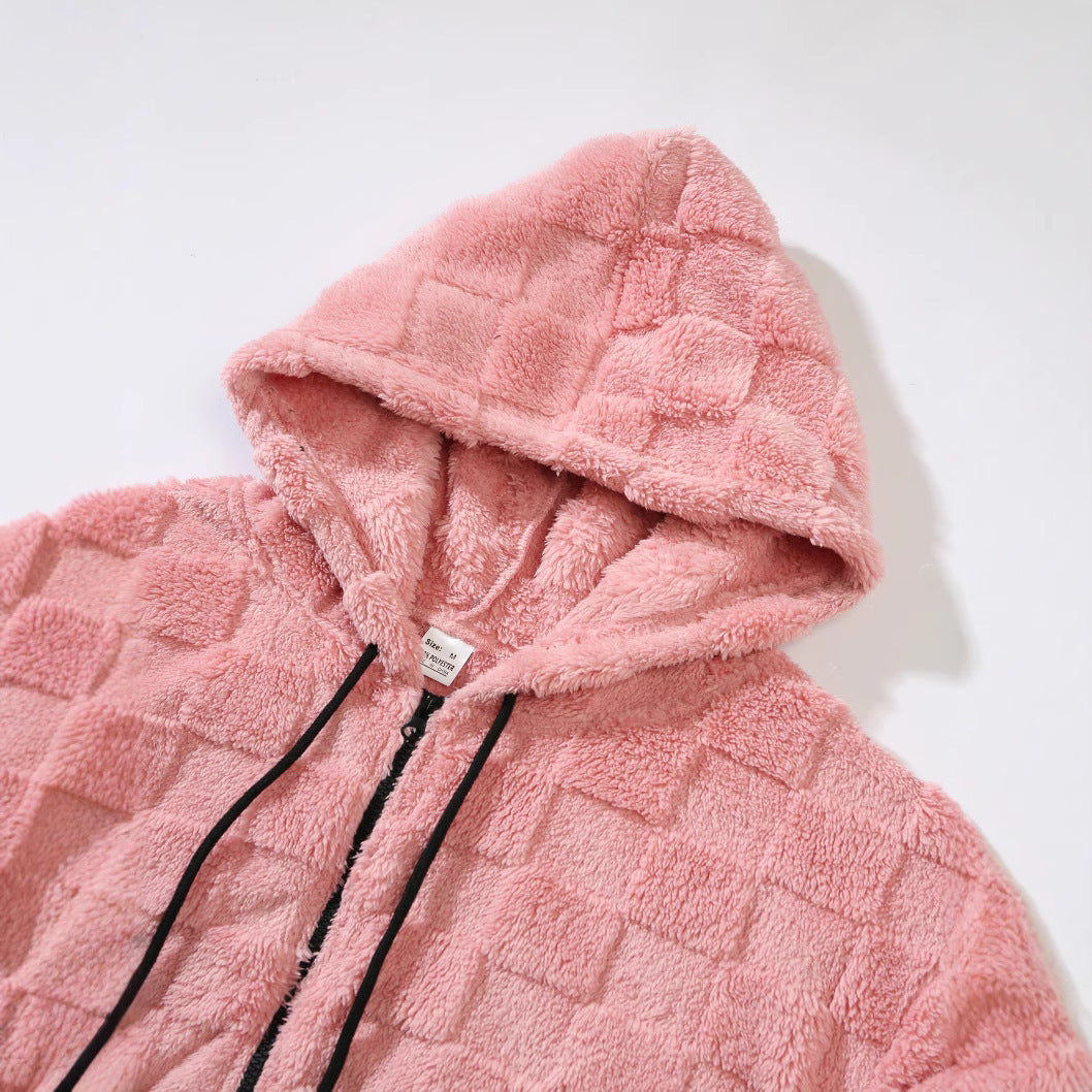 Herren Fleecejacke mit strukturiertem Design und praktischem Reißverschluss R&B
