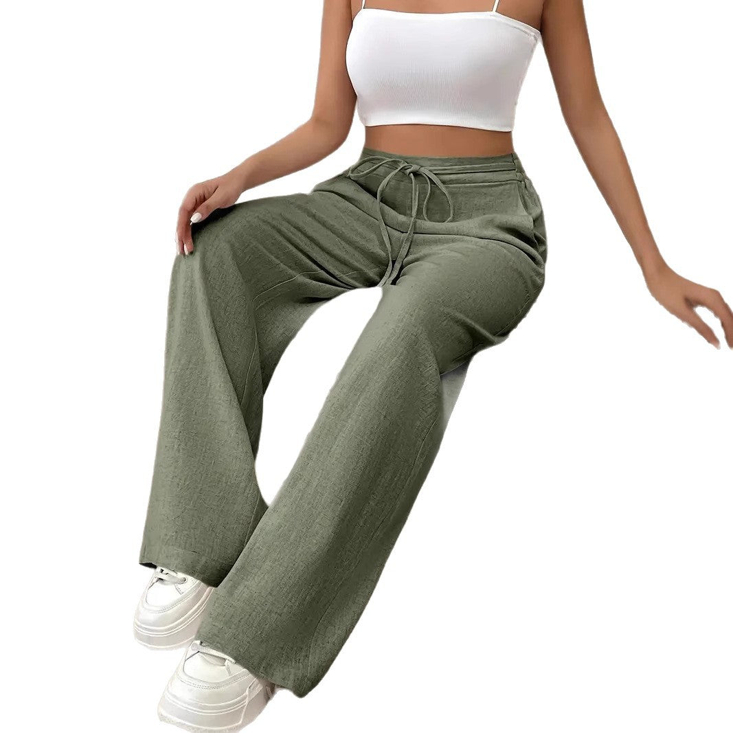 Damen Weite Freizeithose mit Kordelzug R&B