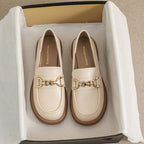 Damen Mokassin-Slipper mit elegantem Schnallenakzent und komfortabler Sohle