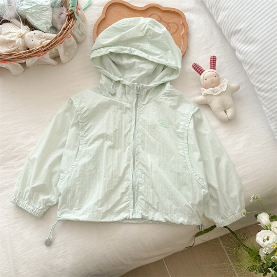 Unisex nan leichte Kapuzenwindjacke mit elastischen Bündchen und verstellbarem Kordelzugsaum R&B