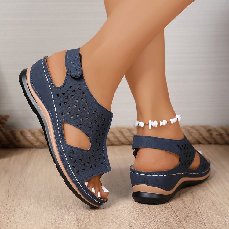 Damen Atmungsaktive Sandalen mit elegantem Cut-Out-Design und anatomischem Fußbett R&B