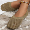 Damen atmungsaktive Flatschuhe mit luftiger Struktur R&B