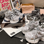 Damen sportliche Sneakers mit innovativem Sohlenprofil und atmungsaktivem Mesh-Obermaterial R&B