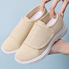 Damen Bequeme und atmungsaktive Sport-Slipper mit flexiblem Klettverschluss