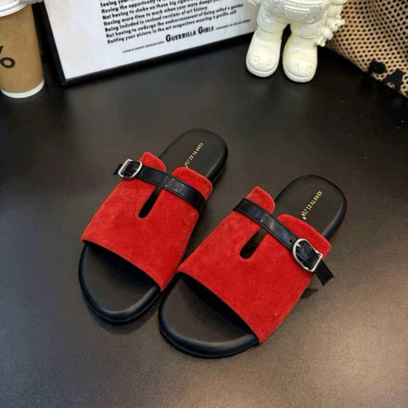 Damen modische Clogs mit modischen Riemchen und komfortablem Fußbett R&B