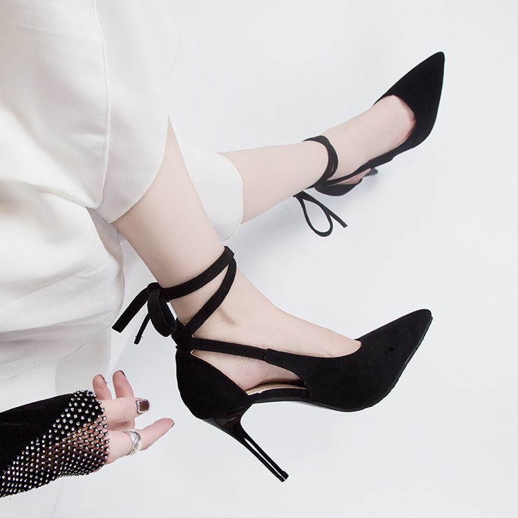 Damen High-Heels mit transparentem Knöchel R&B