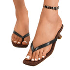 Damen Comfort-Sandalen mit modischem Zehensteg und elegantem Blockabsatz R&B