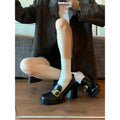 Damen elegante Plateaupumps mit schickem Schnallenakzent R&B