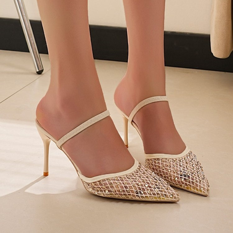 Damen Slingback Schuh mit funkelndem Strass R&B