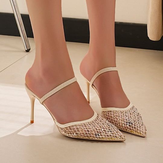 Damen Slingback Schuh mit funkelndem Strass R&B