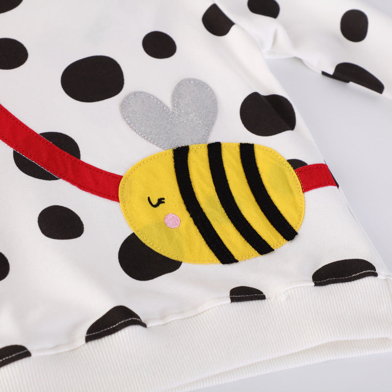 Mädchen Sweatshirt mit fröhlichem Bienenmotiv R&B