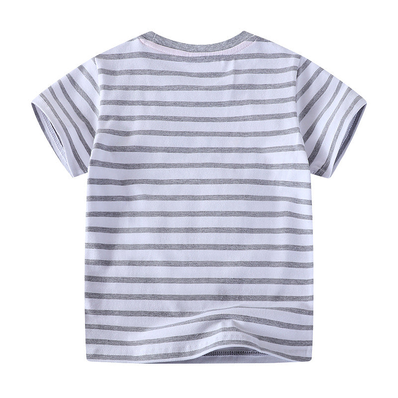 Jungen T-Shirt mit niedlichem Dinosauriermotiv R&B