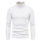 Herren Rollkragenpullover mit Zopfmuster R&B