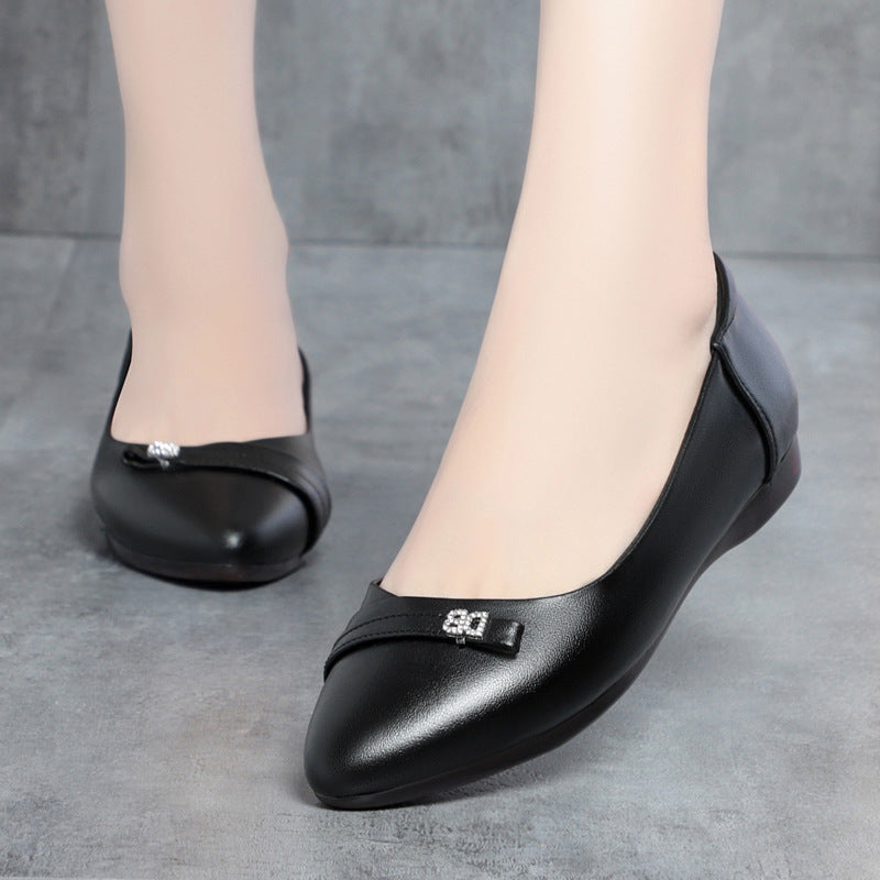 Damen Ballerinas mit eleganter Schleifenverzierung und rutschfester Sohle R&B